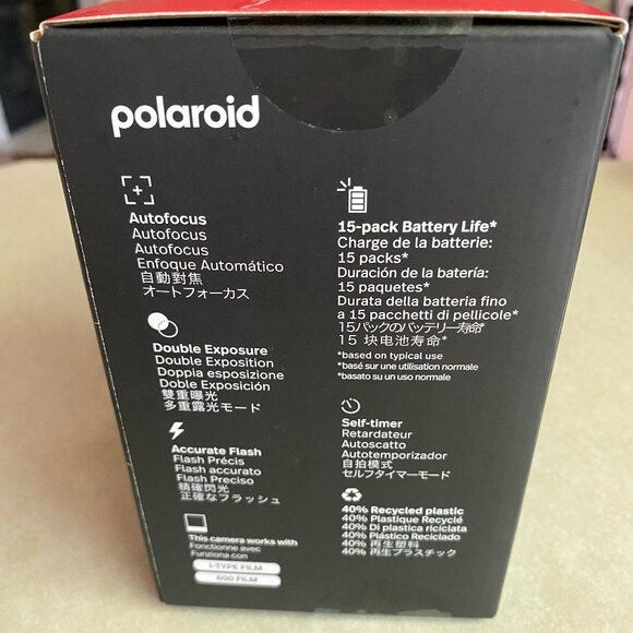 Polaroid - Now Instant Film Camera Generation 2 - Black & White New Unopened - Picture 3 of 5